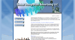 Desktop Screenshot of globalimmigrationadvertising.com